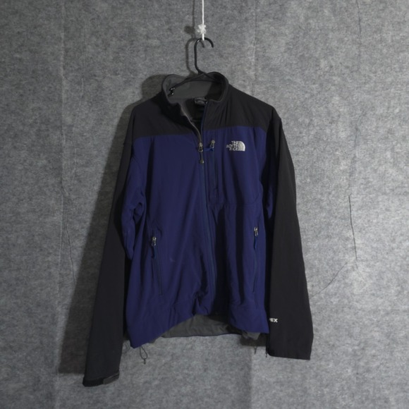 The North Face Apex Bionic Jacket Mens Medium TNF Blue Black Softshell Coat - Picture 1 of 16